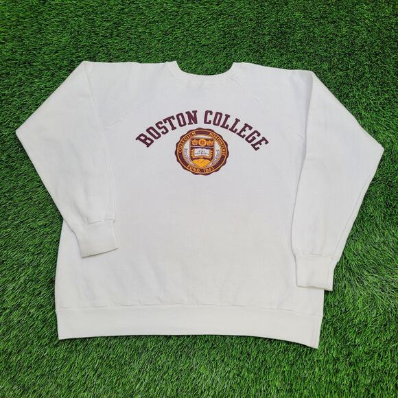 Vintage 80s Boston College Sweatshirt Womens 2XL 23x24 USA - Picture 1 of 14